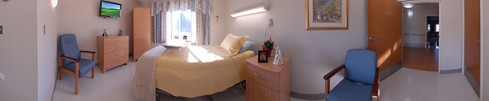 St. Patrick's Manor provides its residents with a patient room to stay in while in recovery.